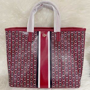 NEW Tory Burch Gemini Link Small Tote (redstone)